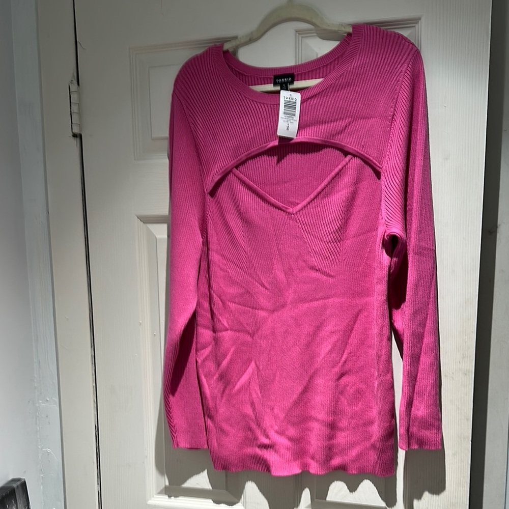 Torrid Fuchsia Pullover Sweater